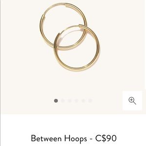 Mejuri Between Hoop- 14k solid gold